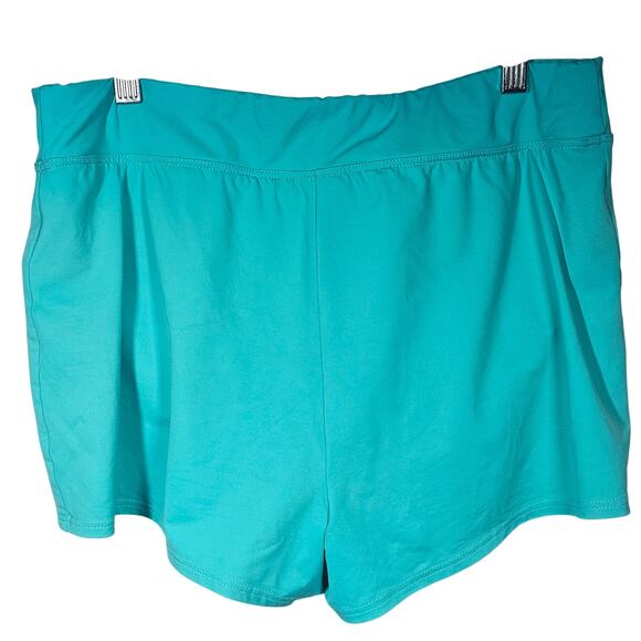 Lands' End Swim Shorts Scuba Blue Solid Size 12P + Bonus Tankini Top XL - Picture 3 of 10